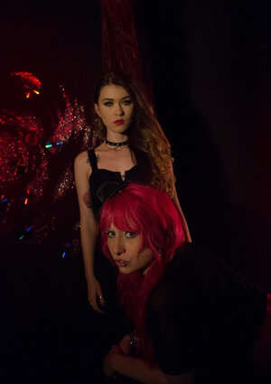 Whorish chicks come to a nightclub where they expect to be fucked well