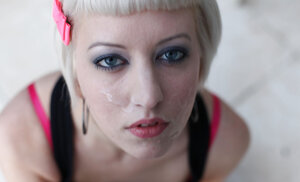 Hd photos of a sexy blonde getting fucked and cummed on