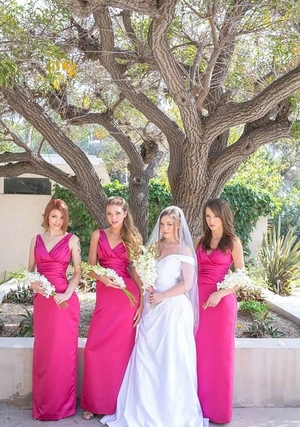 Chick in wedding dress and additionally maids of honor adore having hot lez entertainment