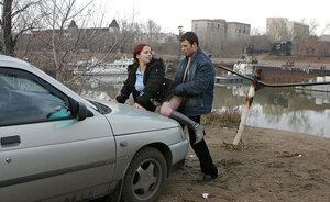 Redheaded chick is going to get screwed in public and it probably is wild