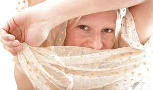 Naked posing form Miya, a fitness goddess with a firm booty