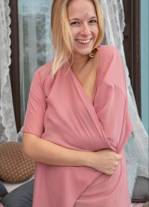 Adorable babe Kayla J showing her hot cooter and furthermore then some