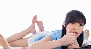 Adorable Sara Yurikawa has the tightest holes you can detect