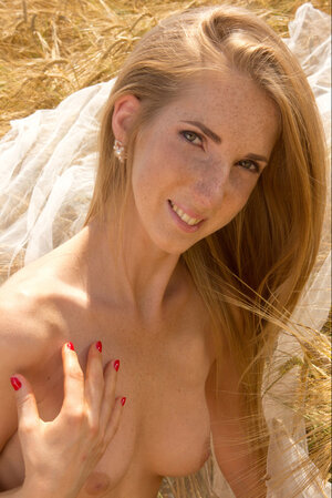 Cheery broad named Lera F shows her boobs and looks great