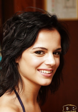 Smoking hot closeup watch of the surprisingly tiny depilated pussy of Black Angelika