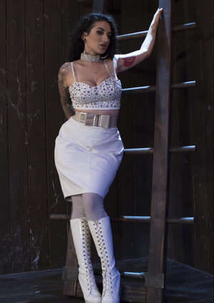 She has ample bra buddies and a very pretty banging face right