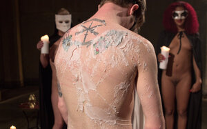 Will not be stretching her tight backdoor with a sizeable dildo huh