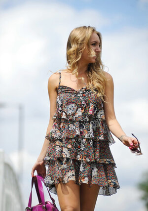 Free spirited blonde Hayley Coppin looks getting down and dirty hot outdoors