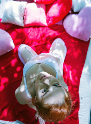 Lencería, Pelirrojas, Medias