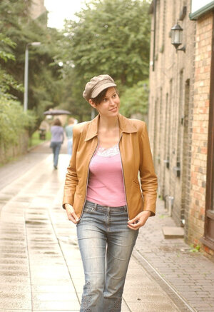 Bekleidet, Jeans, MILF, Unter Freiem Himmel