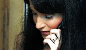 Brunette is bored and moreover calls mate who is glad because of cum on boobs