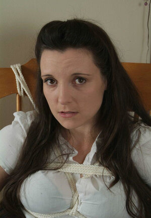 Sexy chick cheated on BF and furthermore he tied her up exposing boobies on camera