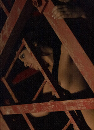 Master brings Madison Parker in basement where he pours wax on her nude body