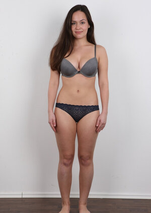 Gorgeous kitten takes outfit and bra off exposing bra buddies of diverse size