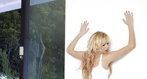 Dudes erupt a double portion of cock juice of the chest of just fucked whore