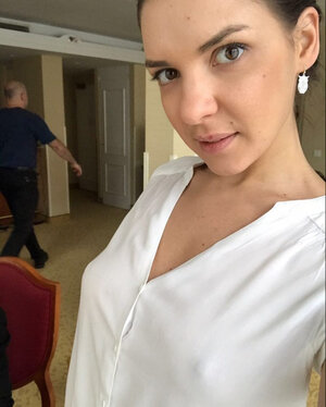 Russian Sexually available mom takes selfies to show off tiny boobs among decent images