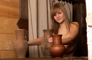 Individual pix of the youthful girl with a beautiful face and besides big natural tits