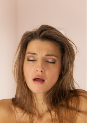 Sweet sweetie in stockings got so horny that couldn’t stop playing with dildo