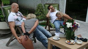 Not needful to take clothes off because they don't prevent sluts from blowjob