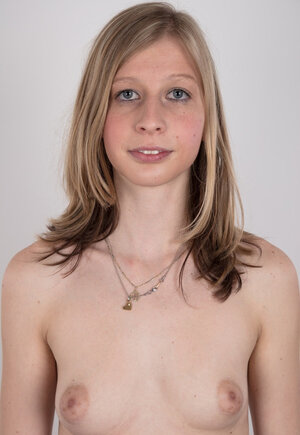 Adore unclothes to black panties laying undersized boobs open but no snatch